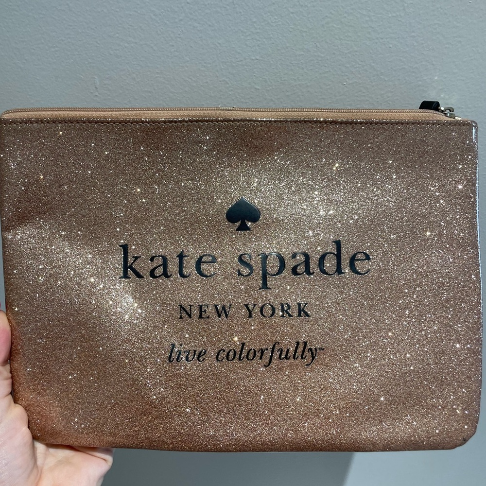 Kate spade sparkly clutch!